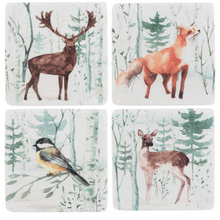 Load image into Gallery viewer, Woodland Animal Coaster (4pc Set) by Ganz CX186660