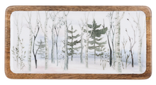 Load image into Gallery viewer, Rectangle Winter Birch Forest Serving Tray (2pc set) by Ganz CX186663