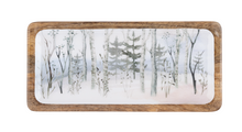 Load image into Gallery viewer, Rectangle Winter Birch Forest Serving Tray (2pc set) by Ganz CX186663