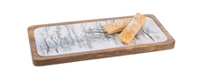 Load image into Gallery viewer, Rectangle Winter Birch Forest Serving Tray (2pc set) by Ganz CX186663