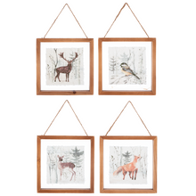 Load image into Gallery viewer, Woodland Animal Wall Decor in Floating Frame by Ganz CX186783