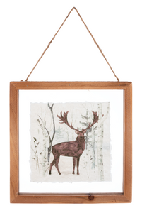 Woodland Animal Wall Decor in Floating Frame by Ganz CX186783