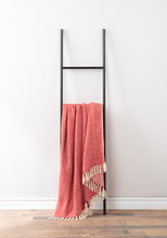 Load image into Gallery viewer, Red &amp; Natural Chevron Woven Throw by Ganz CX187115