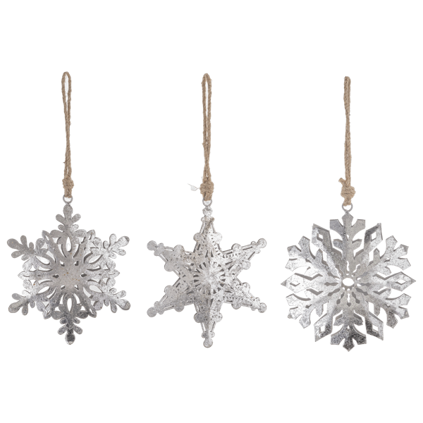 Silver Snowflake Ornament by Ganz CX195376