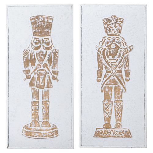 Embossed Nutcracker Wall Decor by Ganz CX196238