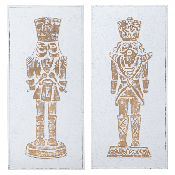 Embossed Nutcracker Wall Decor by Ganz CX196238