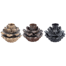 Load image into Gallery viewer, Pinecone Taper Holder by Ganz CX196267