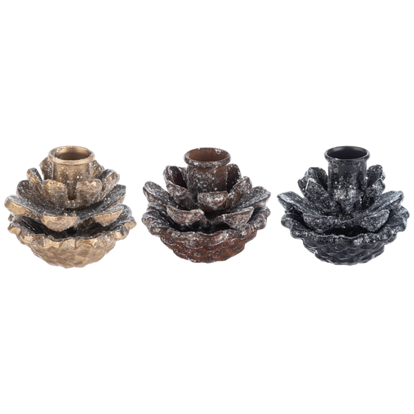 Pinecone Taper Holder by Ganz CX196267