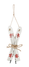 Load image into Gallery viewer, Red or White Ski Ornament by Ganz CX197661