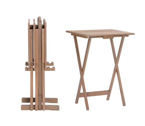 Acacia Tray Table Set by Linon/Powell 43041GRYSET01ASU