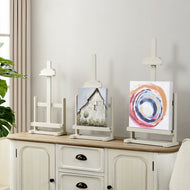 Dann Foley Lifestyle Satin Ivory Tabletop Easel for Art (Set of 3) by StyleCraft DFA531238
