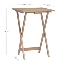 Load image into Gallery viewer, Acacia Tray Table Set by Linon/Powell 43041GRYSET01ASU