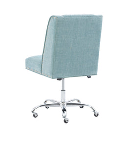 Draper Aqua Office Chair by Linon/Powell 178404AQUA01U