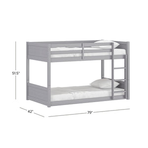 Capri Wood Floor Bunk Bed by HH2/Hillsdale 7174-311 Gray