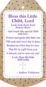 Serenity Lamb with Cross (2pc set) by Ganz HE10234 Blue