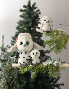 Woodsy Winter Owls  by Ganz HX11863