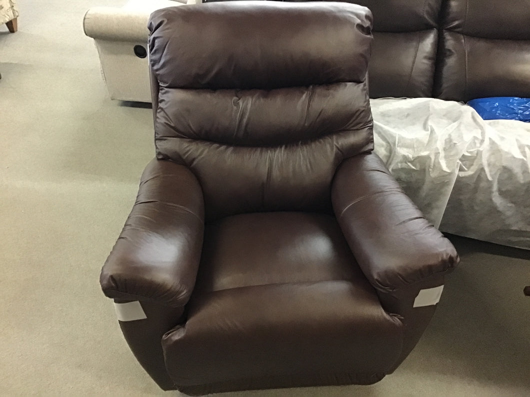 Joshua Leather Rocker Recliner by La-Z-Boy Furniture 10-502 LB172878 Chestnut