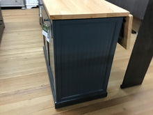 Load image into Gallery viewer, Poplar Kitchen Island with Flip-Up Oak Top by American Heartland 75115GY Grey