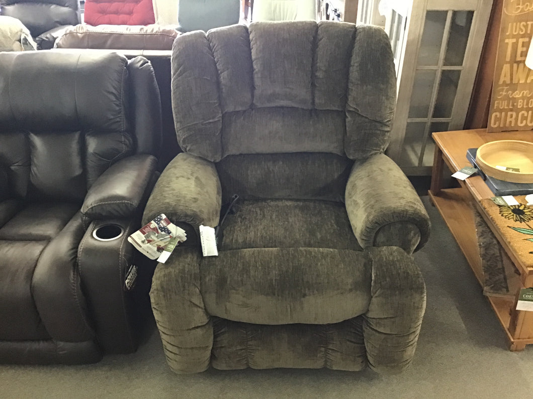 Hondo King Comfort Power Recliner by HomeStretch 232-95-21 Driftwood