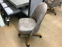 Load image into Gallery viewer, Armless Dining Chair w/ Wheels by Chromcraft CM128-0170-Rodeo Saddle C946ACH-P-All Chestnut
