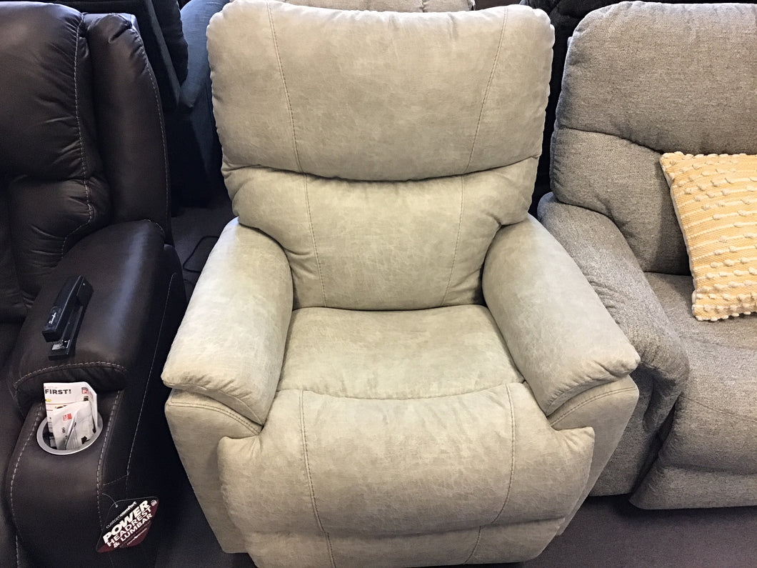 Trouper Power Rocking Recliner w/ Headrest & Lumbar by La-Z-Boy Furniture 10X-724 E153732 Stucco