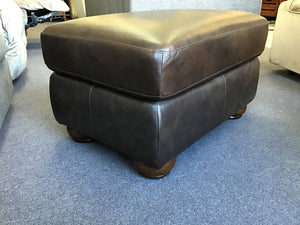 Theo Leather Ottoman by La-Z-Boy Furniture 247-651 LB178278 Coffee