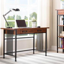 Load image into Gallery viewer, Ironcraft Computer Desk by Design House 11200 Mission Oak