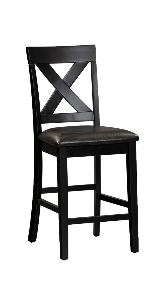 Thornton II X Back Counter Chair by Liberty Furniture 464-CD-2PK-C Black