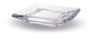 Square Glass Pillar Holder Plate by Ganz LLA1456