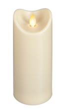Load image into Gallery viewer, Ivory 7&quot;H LED Water Resistant Resin Pillar Candle by Ganz LLRP1012