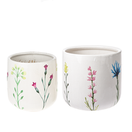 Wildflower Planter Set (2pc Set) by Ganz ME172470