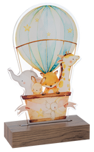 Load image into Gallery viewer, LED Light Up Baby Hot Air Balloon Tabletop Decor by Ganz ME195661