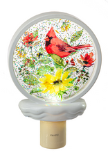 Load image into Gallery viewer, Cardinal Shimmer LED Disk Night Light by Ganz MG183040