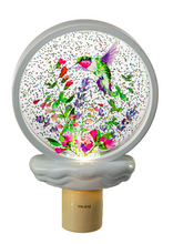Load image into Gallery viewer, Hummingbird Shimmer LED Disk Night Light by Ganz MG183041