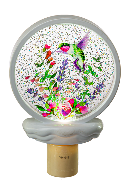 Hummingbird Shimmer LED Disk Night Light by Ganz MG183041