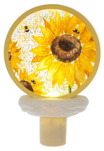 Sunflower Shimmer LED Disk Night Light by Ganz MG186672