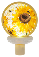 Sunflower Shimmer LED Disk Night Light by Ganz MG186672