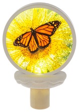 Load image into Gallery viewer, Butterfly Shimmer LED Disk Night Light by Ganz MG186674