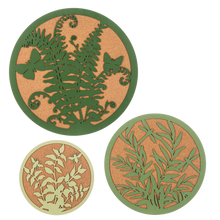 Load image into Gallery viewer, Botanical Insect 3 piece Plant Coaster Set by Ganz MG194903