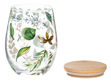 Load image into Gallery viewer, Botanical Floral Stemless Wine Tumbler (4pc ppk) by Ganz MG194910