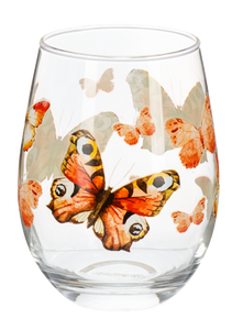 Butterfly Stemless Wine Glasses (4pc ppk) by Ganz MG195005