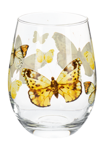 Butterfly Stemless Wine Glasses (4pc ppk) by Ganz MG195005