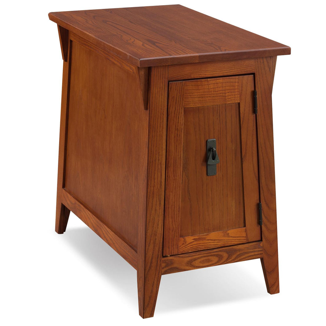 Mission Cabinet End Table by Design House 10032-RS Russet