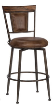 Load image into Gallery viewer, Danforth Commercial Wood and Metal Swivel Counter Height Stool by Hillsdale Furniture 4802-827
