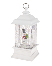Load image into Gallery viewer, LED Light Up Shimmer Snowman Lantern by Ganz MX182149