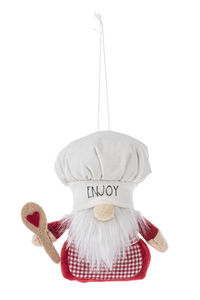 Gnome Chef Ornaments - Gather, Eat, Drink 3pc by Ganz MX183514