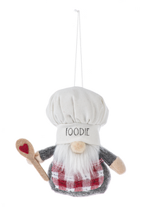 Gnome Chef Ornaments - Gather, Eat, Drink 3pc by Ganz MX183514