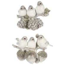 Load image into Gallery viewer, Frosted Bird Figurine Set (2pc set) by Ganz MX188155