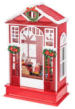 Load image into Gallery viewer, LED Light Up Shimmer Christmas House Figurine by Ganz MX188603
