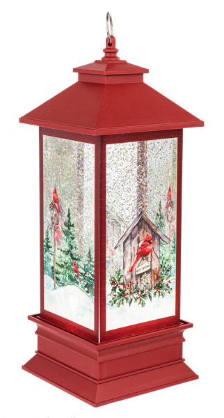 LED Light Up Shimmer Birdhouse Lantern by Ganz MX189973